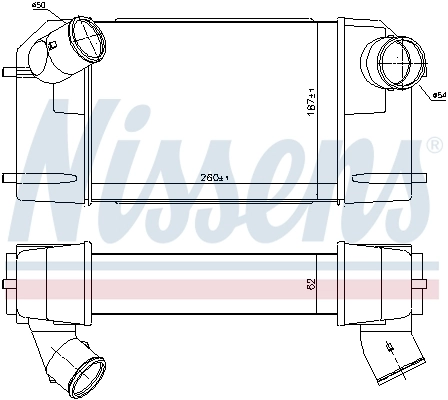 Radiador de intercooler Nissens 96489