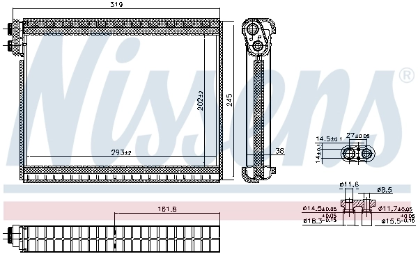 Vaporizador de aparelho de ar condicionado para Land Rover Discovery IV L319