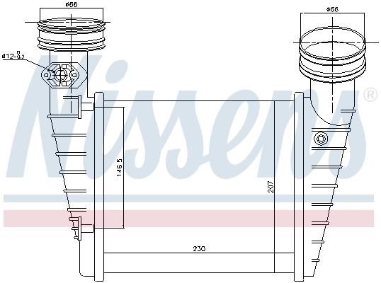 Radiador de intercooler 96731 Nissens