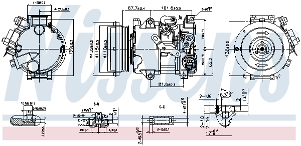890808 Nissens Compressor de aparelho de ar condicionado