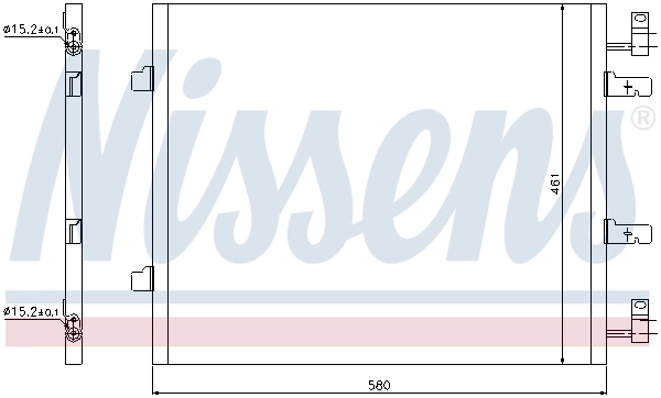 940147 Nissens Radiador de aparelho de ar condicionado