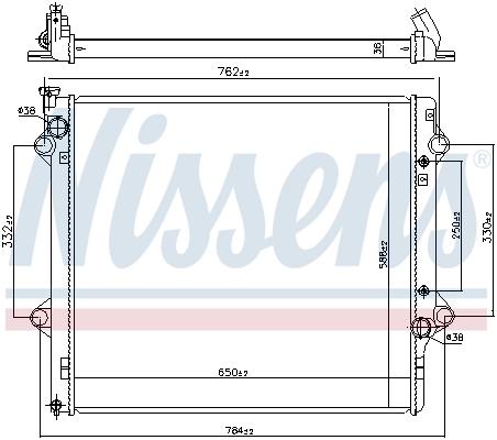 64661 Nissens Radiador de esfriamento de motor