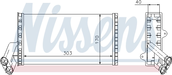 Radiador de forno (de aquecedor) Nissens 71149