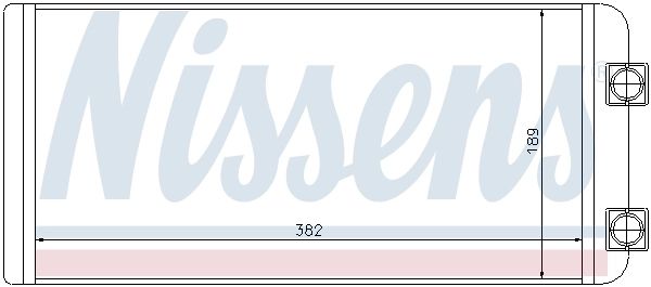 Radiador de forno (de aquecedor) Nissens 73643
