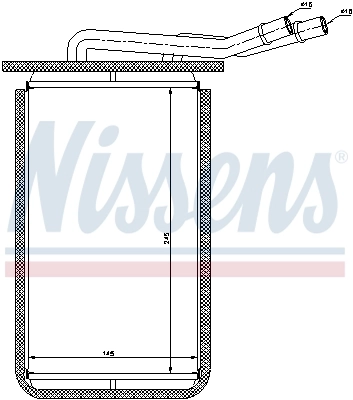 Radiador de forno (de aquecedor) Nissens 71769