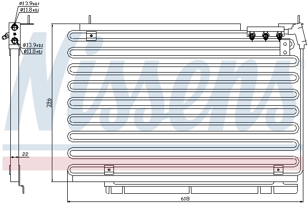 Radiador de aparelho de ar condicionado Nissens 94576 preço, a partir de 123,04 USD