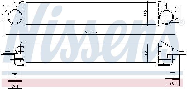 Radiador de intercooler Nissens 96411