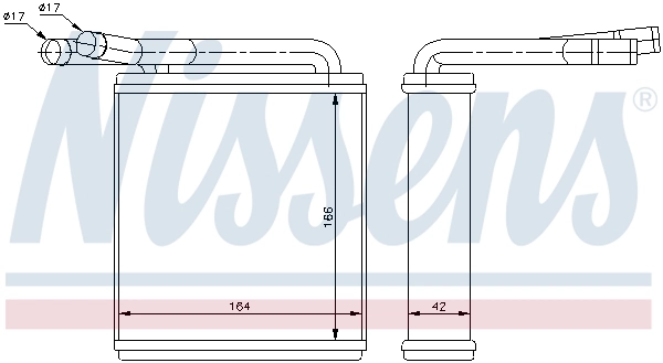 Radiador de forno (de aquecedor) para Hyundai H100  P