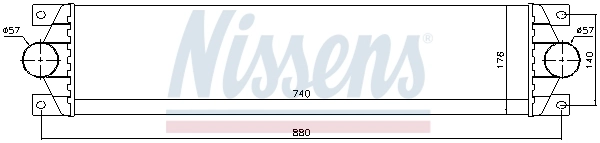 Radiador de intercooler 96767 Nissens
