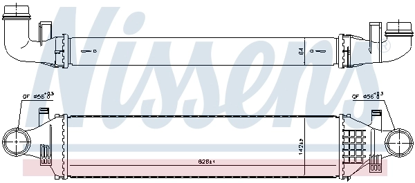 Radiador de intercooler 96334 Nissens