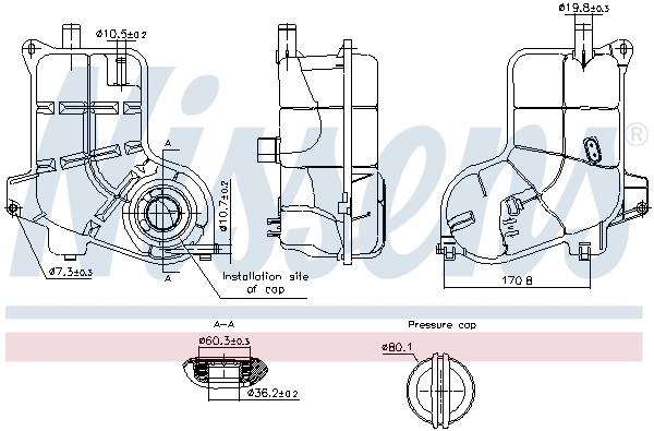 Tanque de expansão do sistema de esfriamento Audi A6 Allroad C5 4BH