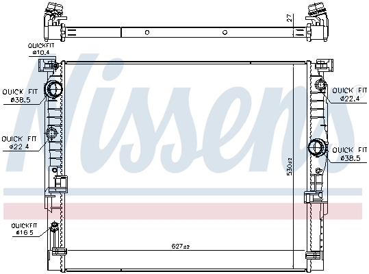 Radiador de esfriamento de motor 20E1082K Polcar