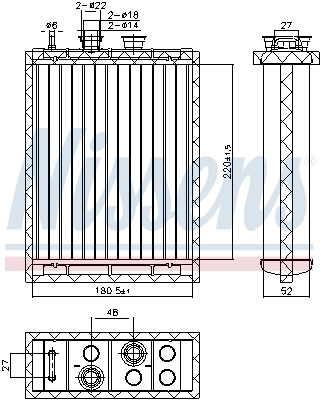 Compre Radiador de forno (de aquecedor) Volvo S60 3