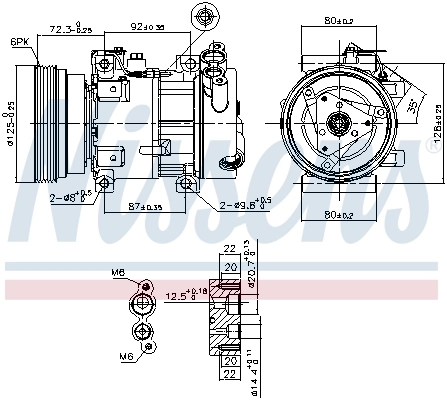 Compre 89148 Nissens Compressor de aparelho de ar condicionado