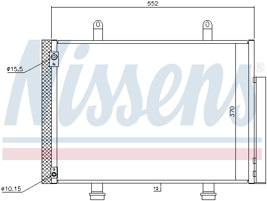 940356 Nissens Radiador de aparelho de ar condicionado