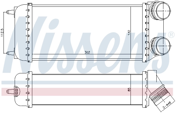 Radiador de intercooler 96638 Nissens