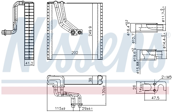 Vaporizador de aparelho de ar condicionado Nissens 92369