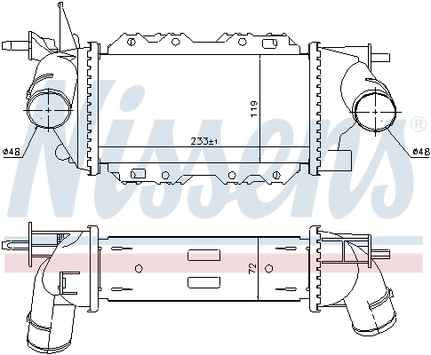 Radiador de intercooler Nissens 96772