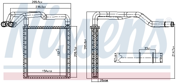  Radiador de forno (de aquecedor) Hyundai I20 hatchback (GB) (2014 - 2021) 