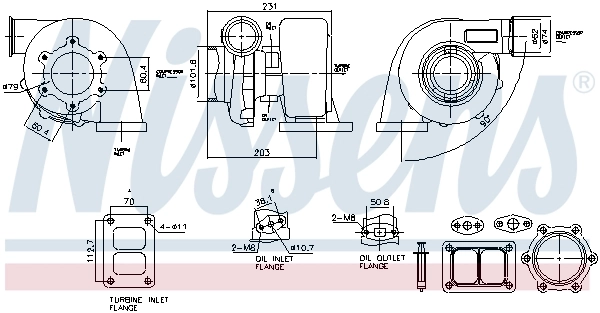 Turbina Nissens 93304
