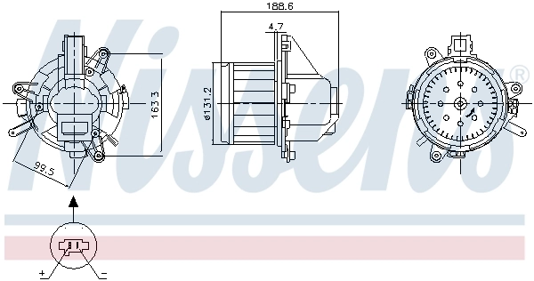 Motor de ventilador de forno (de aquecedor de salão) 9849717380 Peugeot/Citroen