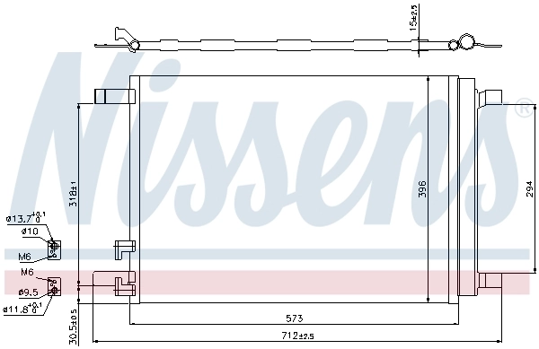 Radiador de aparelho de ar condicionado Nissens 940319 preço, a partir de 120,10 USD