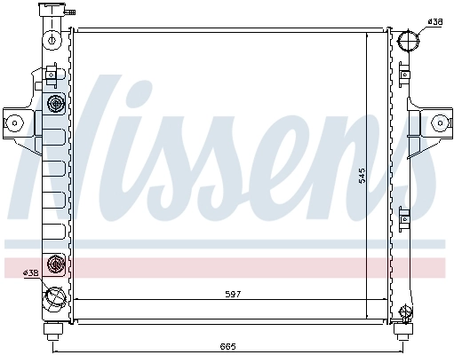 61009 Nissens Radiador de esfriamento de motor