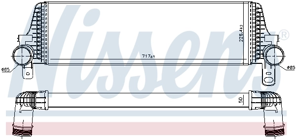 Radiador de intercooler Nissens 96571