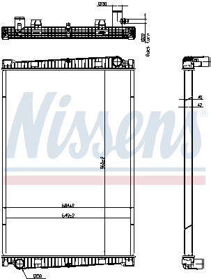 500015 NRF Radiador de esfriamento de motor