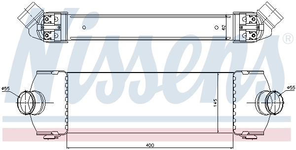 Radiador de intercooler Nissens 96641