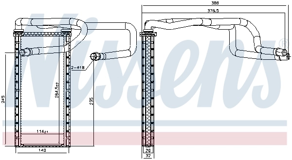 Radiador de forno (de aquecedor) para Land Rover Discovery IV L319