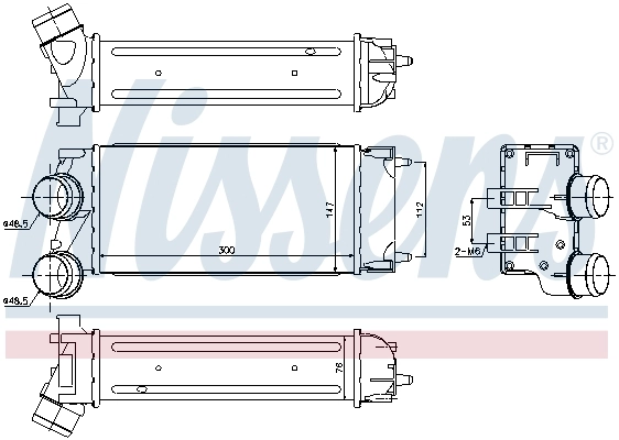 Radiador de intercooler Nissens 96514