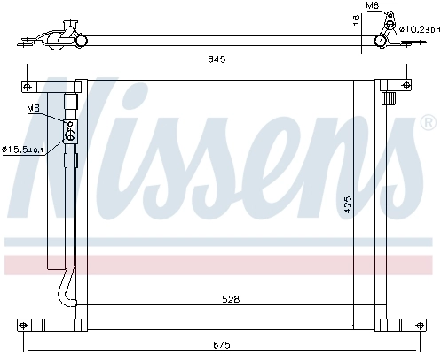 940335 Nissens Radiador de aparelho de ar condicionado