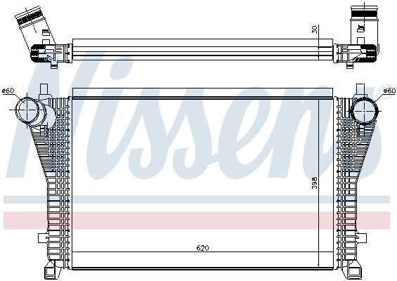 Radiador de intercooler 96494 Nissens
