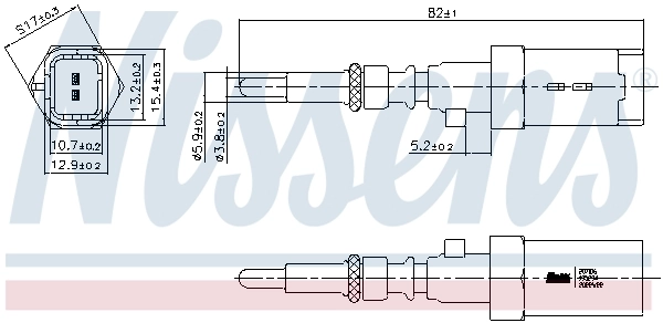 Sensor de temperatura do fluido de esfriamento Citroen Berlingo  K9