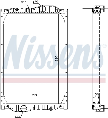 Compre 11009035 Evobus/Setra Radiador de esfriamento de motor