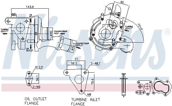 Turbina Nissens 93093