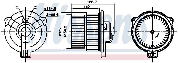 Motor de ventilador de forno (de aquecedor de salão) para Toyota Yaris  P10