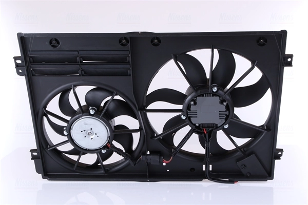 Difusor do radiador de esfriamento, montado com motor e roda de aletas 85643 Nissens