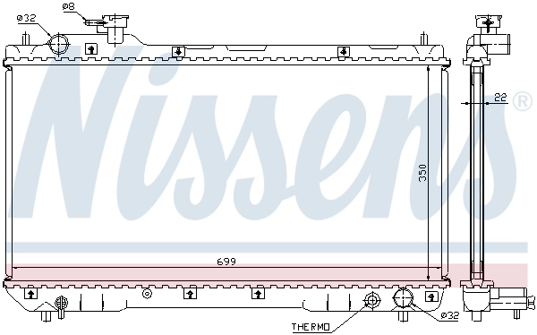 Compre 2213135 Denso Radiador de esfriamento de motor