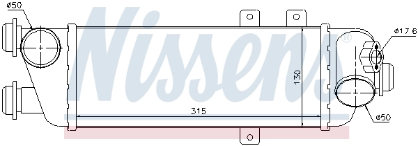 Radiador de intercooler Nissens 96562