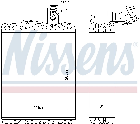 Vaporizador de aparelho de ar condicionado Nissens 92135