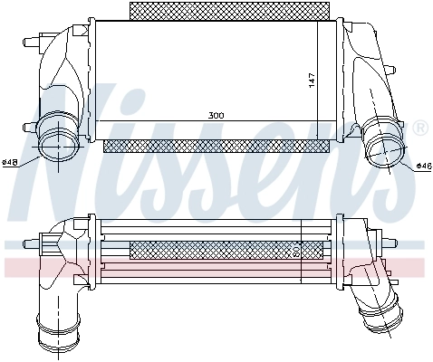 Radiador de intercooler Nissens 96498