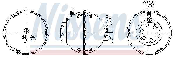 Tanque de expansão do sistema de esfriamento Nissens 996272