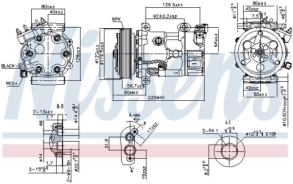 Compressor de aparelho de ar condicionado Nissens 890743 preço, a partir de 149,23 USD