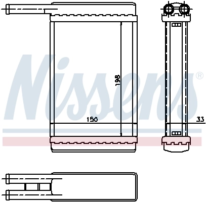  Radiador de forno (de aquecedor) Ford Fiesta Mk3 hatchback (GFJ) (1989 - 1995) Mk3