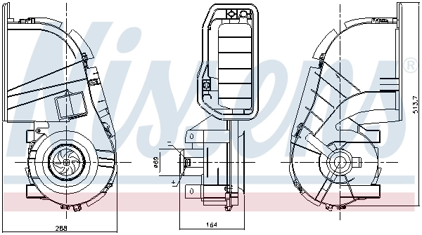 Motor de ventilador de forno (de aquecedor de salão) Nissens 87394