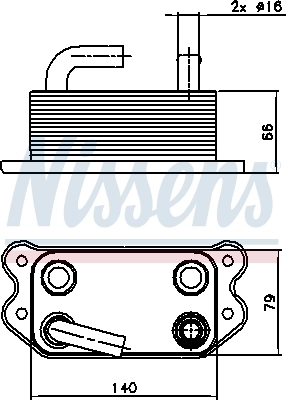 Radiador de óleo Nissens 90738
