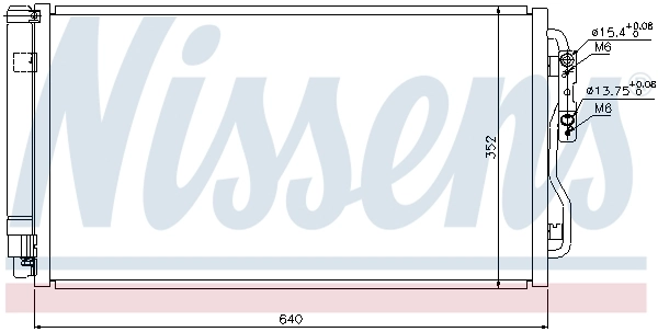 Radiador de aparelho de ar condicionado Nissens 940236