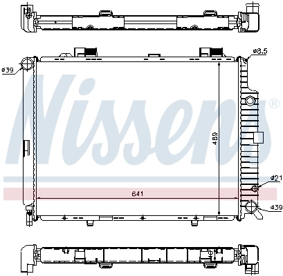 Radiador de esfriamento de motor 62692A Nissens